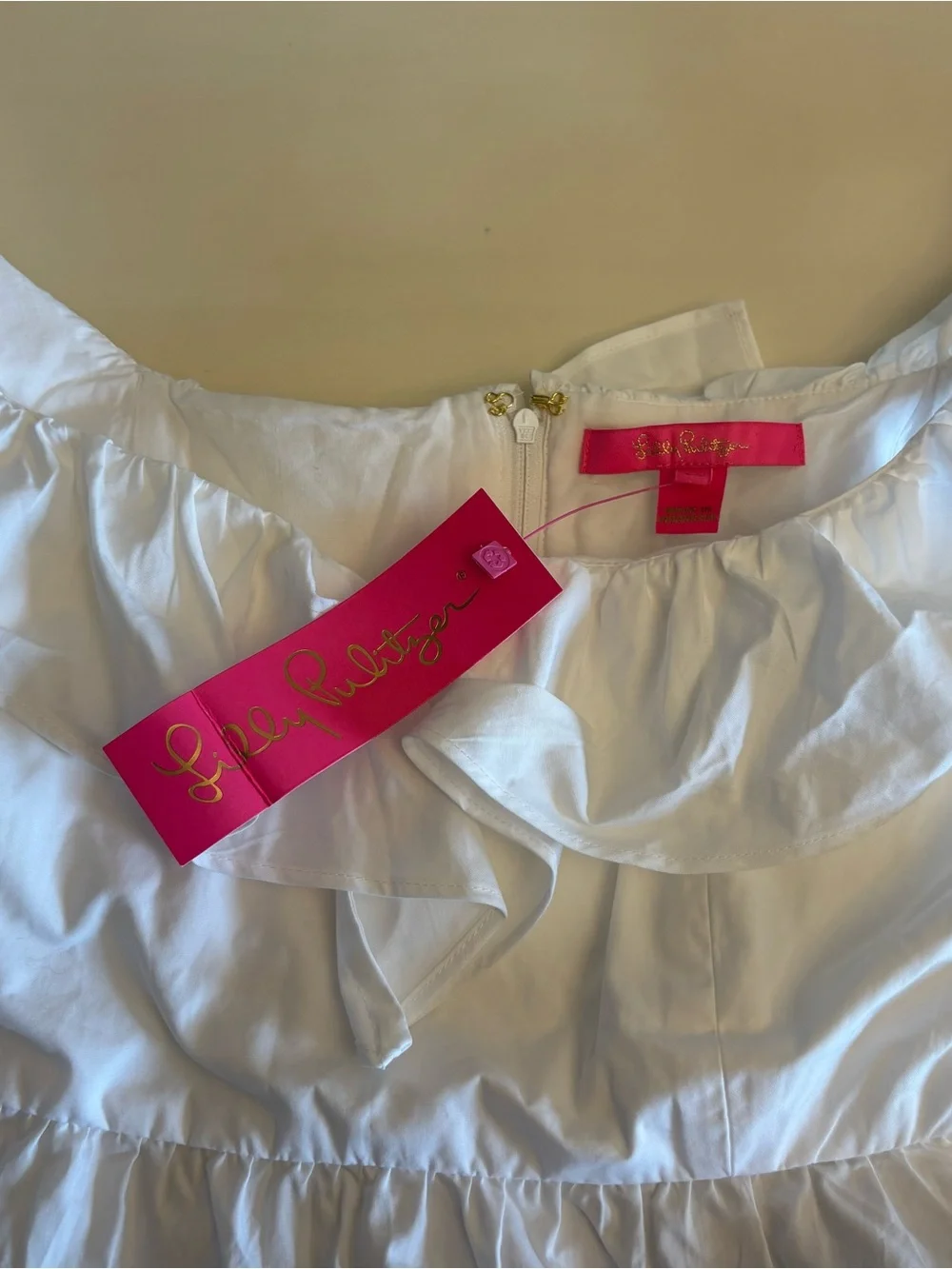 Lilly Pulitzer Emie Ruffle Top Size 12 NEW - Picture 9 of 15